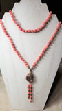 Hand Knotted Peach Quartz