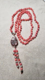 Hand Knotted Peach Quartz