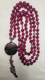 Hand Knotted Magenta Quartz