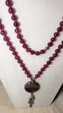 Hand Knotted Magenta Quartz
