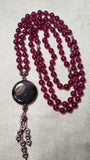 Hand Knotted Magenta Quartz