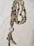 Hand Knotted Amazonite Mala
