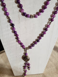 Hand Knotted Purple Quarzite Mala