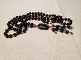 Hand Knotted Black Obsidian Mala