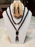 Hand Knotted Black Obsidian Mala