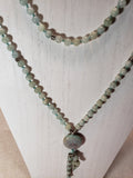 Aquamarine Hand Knotted Mala