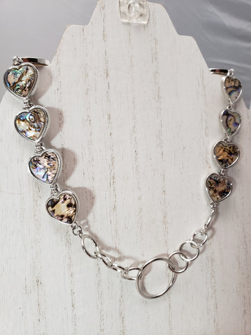 Heart Shaped Shell Collar w/ O ring