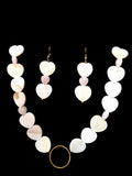 Mother of Pearl & Rose Quartz Heart Collar