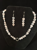 Rose Quartz & Hematite Heart Shaped Collar