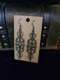 Long Filigree Drop Earrings