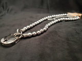 Silver Hematite Collar w/Silver Bear Lock (10mm)