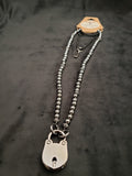 Black Hematite Collar w/Black Bear Lock (6mm)