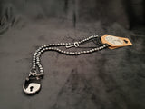 Black Hematite Collar w/Black Bear Lock (6mm)