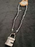 Black Hematite Collar w/Black Square Lock (6mm)