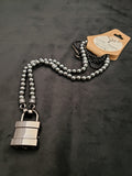 Black Hematite Collar w/Black Square Lock (6mm)