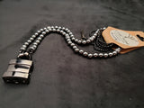 Black Hematite Collar w/Black Square Lock (6mm)