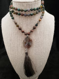 Hand Knotted Fancy Jasper Mala