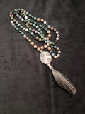 Hand Knotted Fancy Jasper Mala