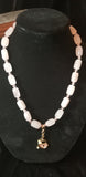 Square Rose Quartz Collar