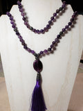 Hand Knotted Amethyst Mala
