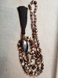 Hand Knotted Zebra Stone Jasper Mala