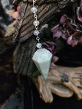 Amazonite Gemstone Pendulum with Chain