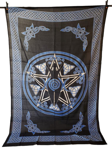 Goddess of Earth Tapestry 72x018 Blue/black