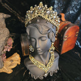 Medieval (Black) Queen Crystal Crown Set