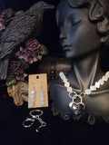 Rare Mystic Aura Quartz Collar & Earring Set