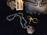 Blue Impression Jasper Collar w/matching Earrings